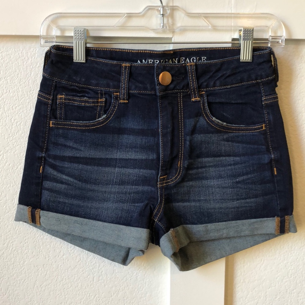 American Eagle Dark Wash Shorts